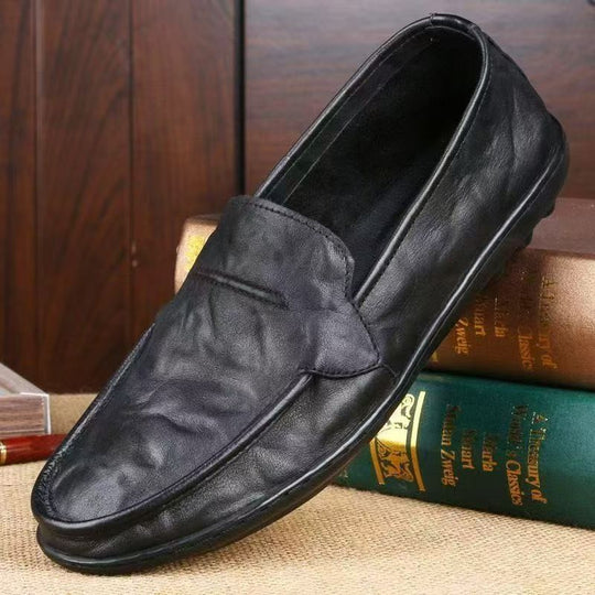 Damen Elegante Mokassins aus weichem Leder mit rutschfester Sohle EB