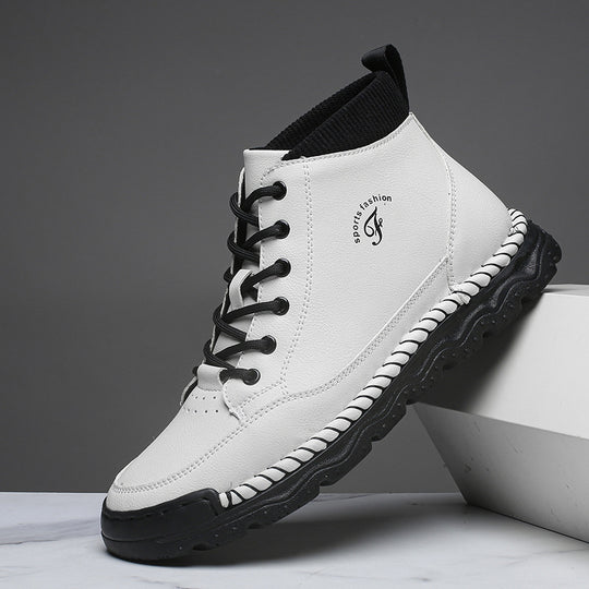 Damen Sportliche Lederstiefeletten EB