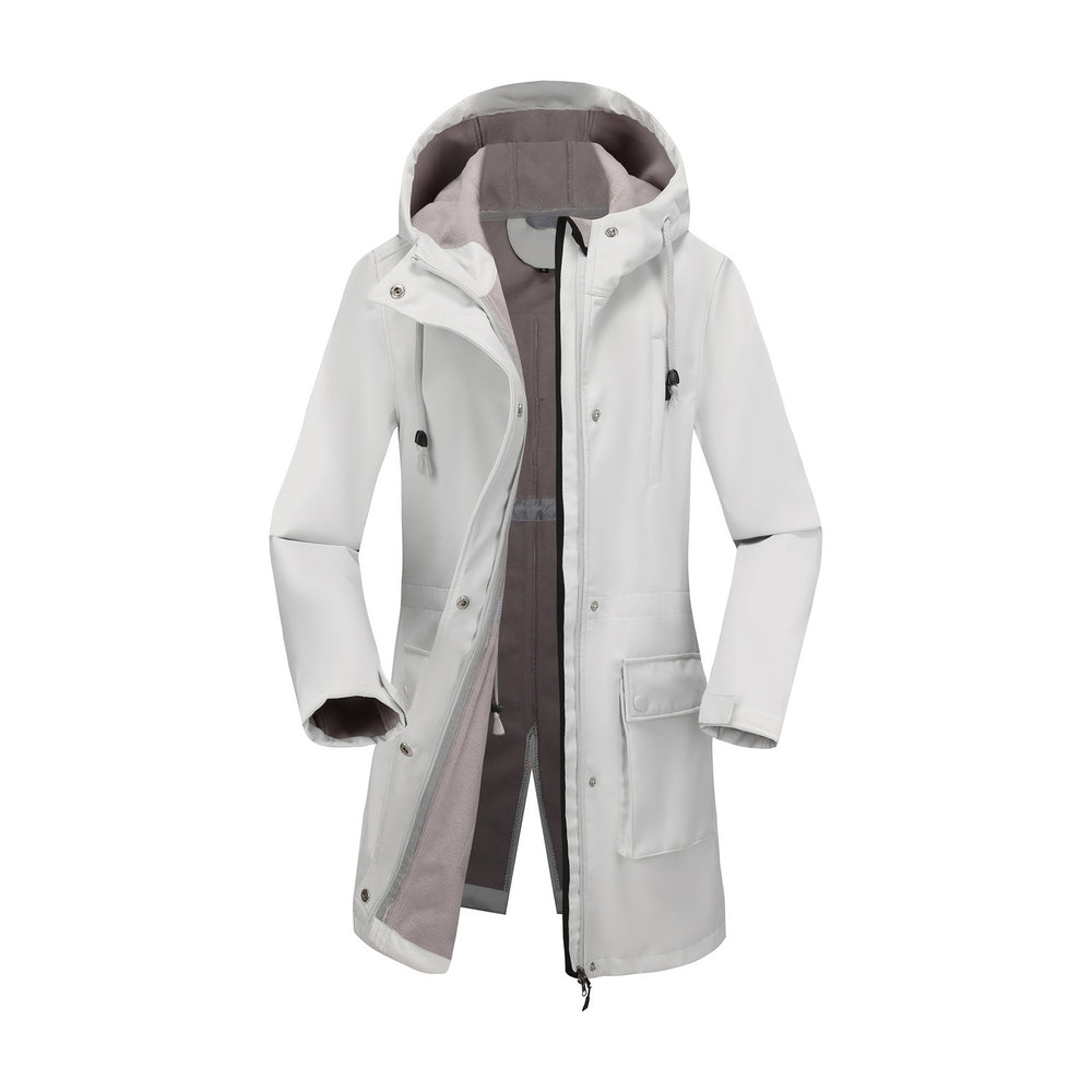Damen funktionale Outdoor-Jacke mit verstellbarem Taillenzug und Innenfutter EB