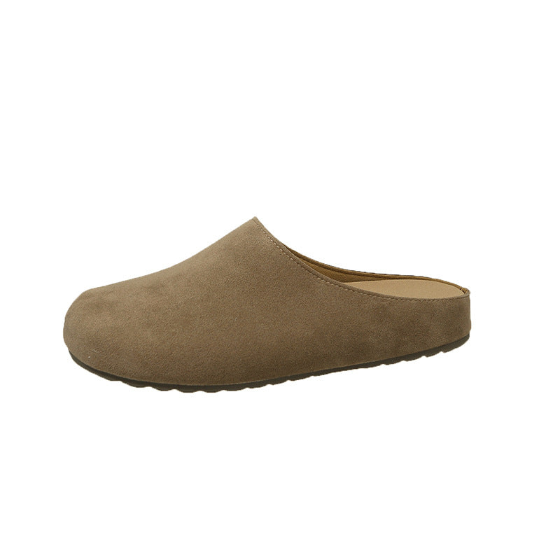 Damen bequeme Pantoletten aus hochwertigem Wildleder mit komfortabler Innensohle EB
