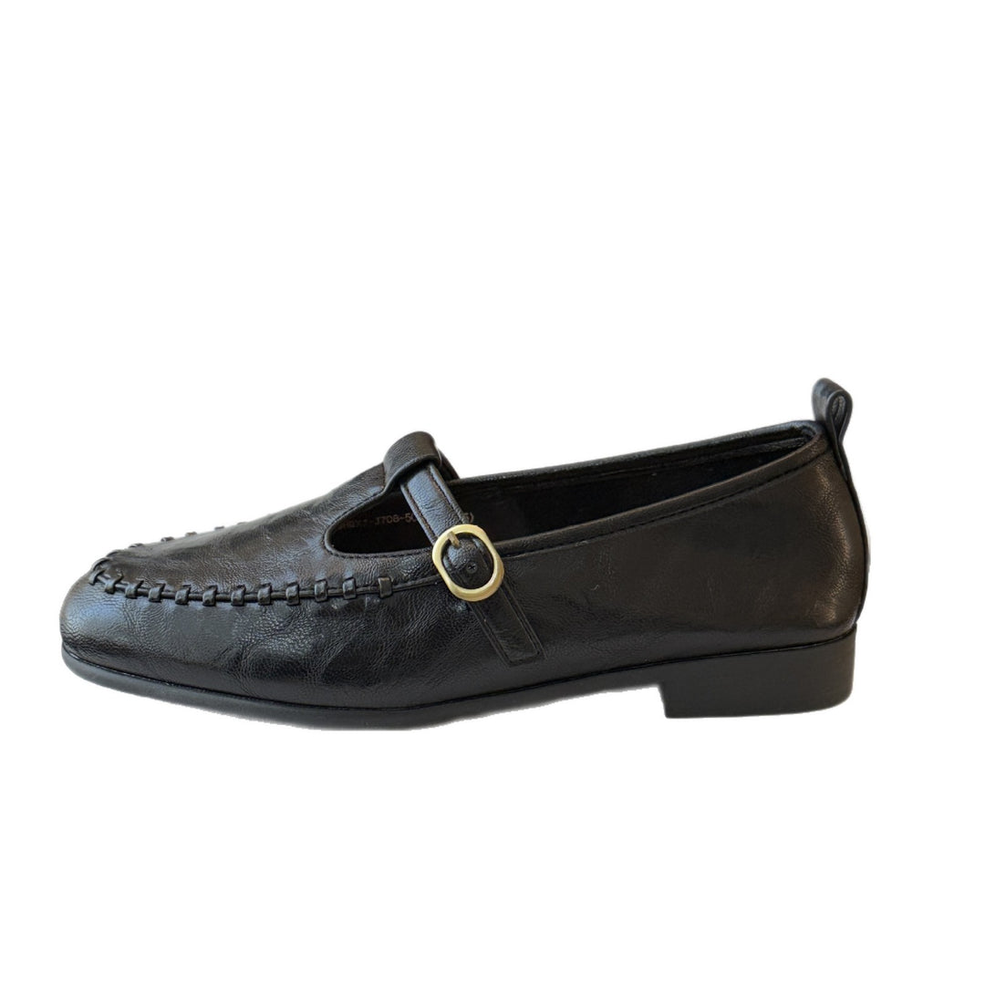 Damen Mokassins mit modischen Cut-Outs und elegantem Schnallenverschluss EB