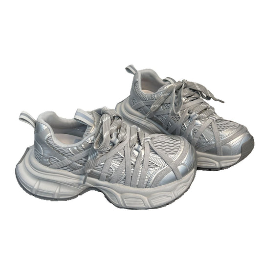 Damen Sportliche Lauf-Schuhe mit atmungsaktivem Mesh-Obermaterial und dämpfender Sohle EB