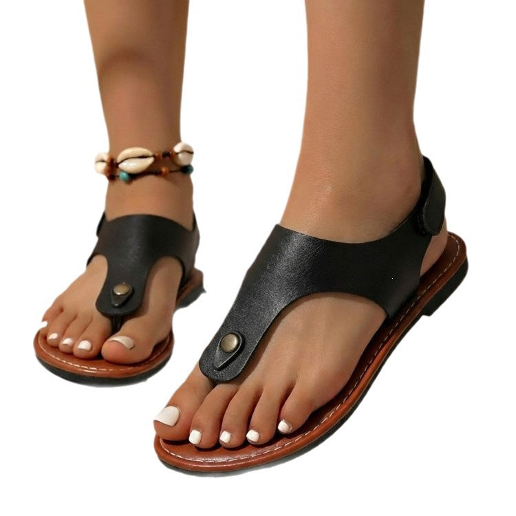 Damen Komfortable Zehensandalen mit anatomischer Fußbett EB