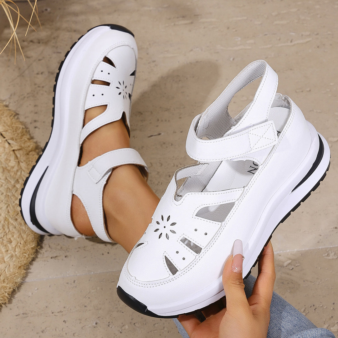 Damen orthopädische Sandalen mit verstellbarem Riemen und atmungsaktivem Obermaterial EB