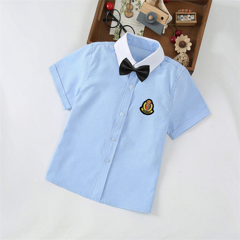 Jungen Elegantes Kurzarmhemd mit Fliege EB