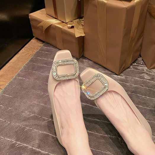 Damen Ballerinas mit eleganter Schnalle EB