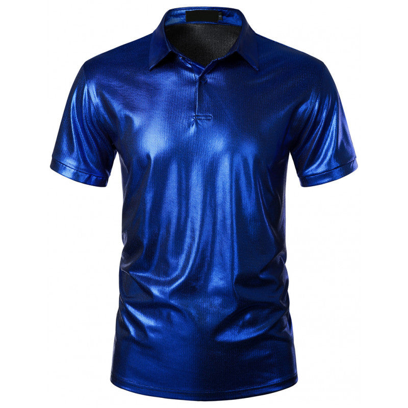 Herren Sport Polo-Shirt mit glänzender Oberfläche und atmungsaktiver Funktionalität EB