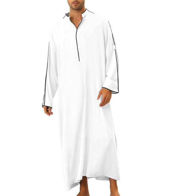 Herren hochentwickelter Kaftan mit sportlichem Stehkragen und eleganten Kontrastdetails EB