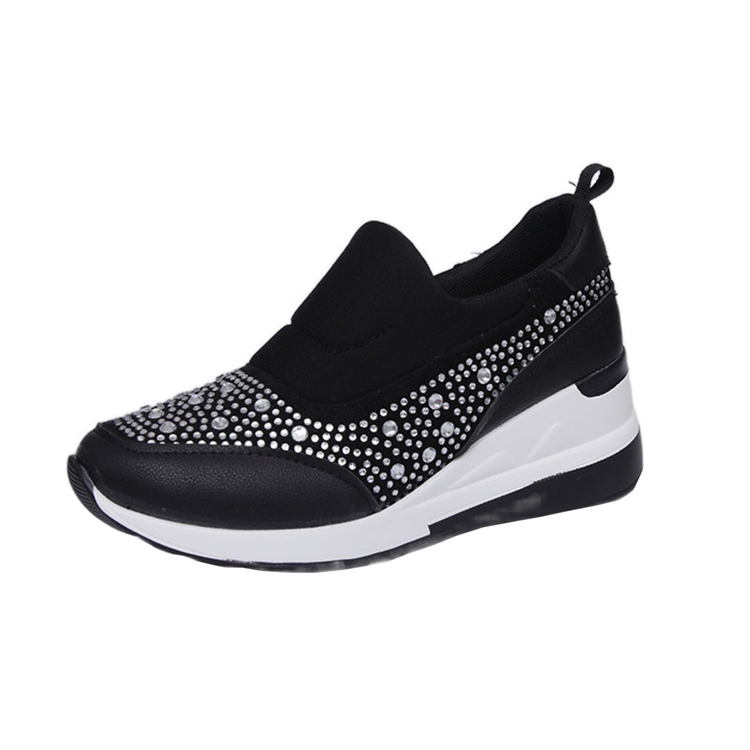 Damen Sportliche Sneakers mit funkelnden Strassdetails EB