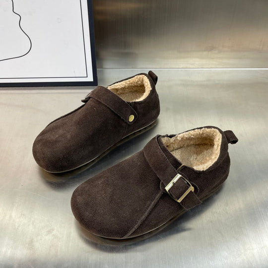 Damen Komfortable Clogs mit weichem Innenfutter und praktischem Schnallenverschluss EB
