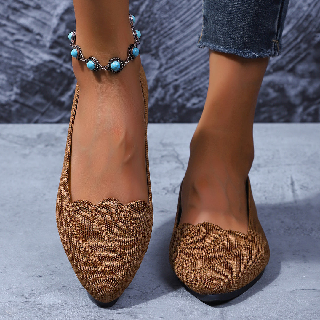 Damen Ballerinas mit elegantem Spitzen-Design und flexiblem Obermaterial EB