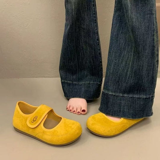 Damen Komfortable Mary Jane Schuhe EB