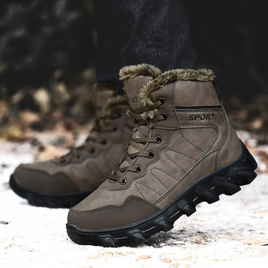 Damen Sportliche Winterwanderstiefel mit isolierendem Futter und rutschfester Sohle EB