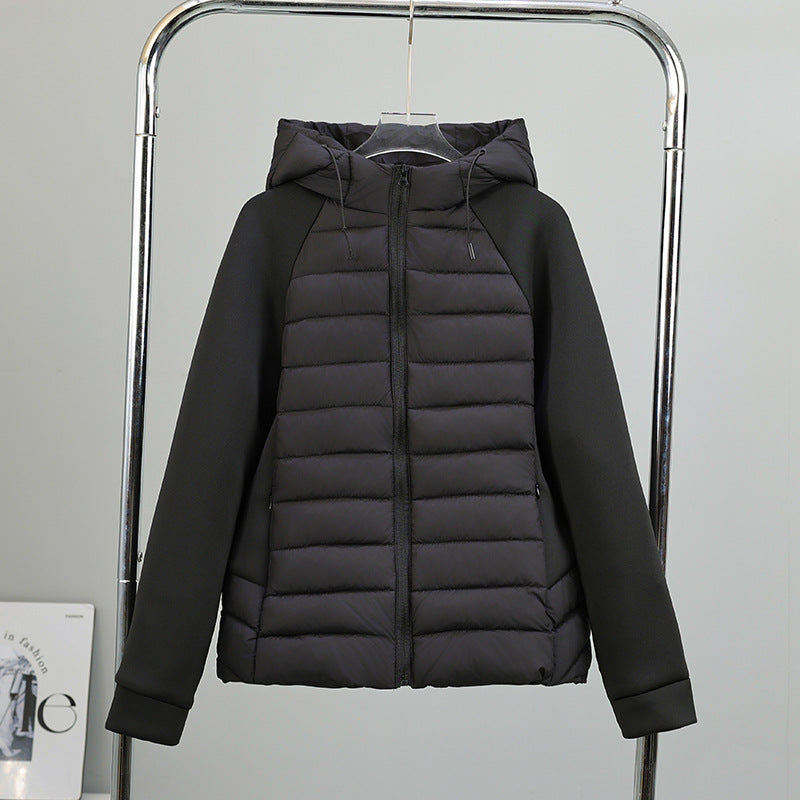 Damen vielseitige Hybridjacke mit Kapuze EB