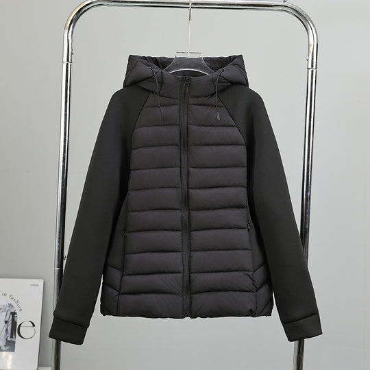 Damen vielseitige Hybridjacke mit Kapuze EB
