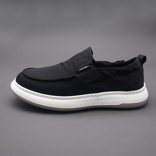 Damen Bequeme Slip-On Sneakers mit elastischer Oberflächenstruktur EB