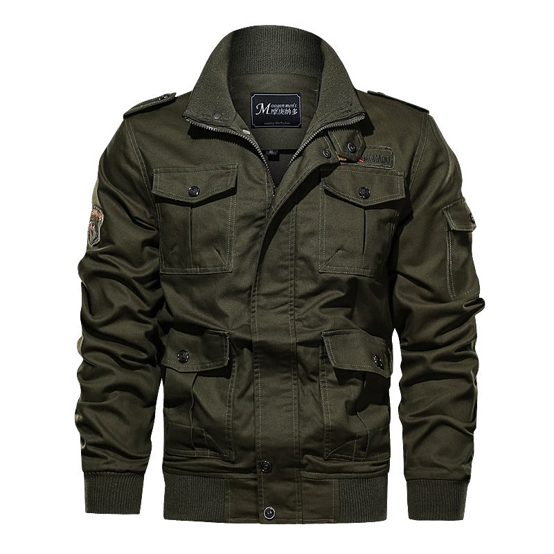 Herren nan robuste Fieldjacke mit Mehrfachtaschen, gesteppter Innenleiste und Rippbündchen EB