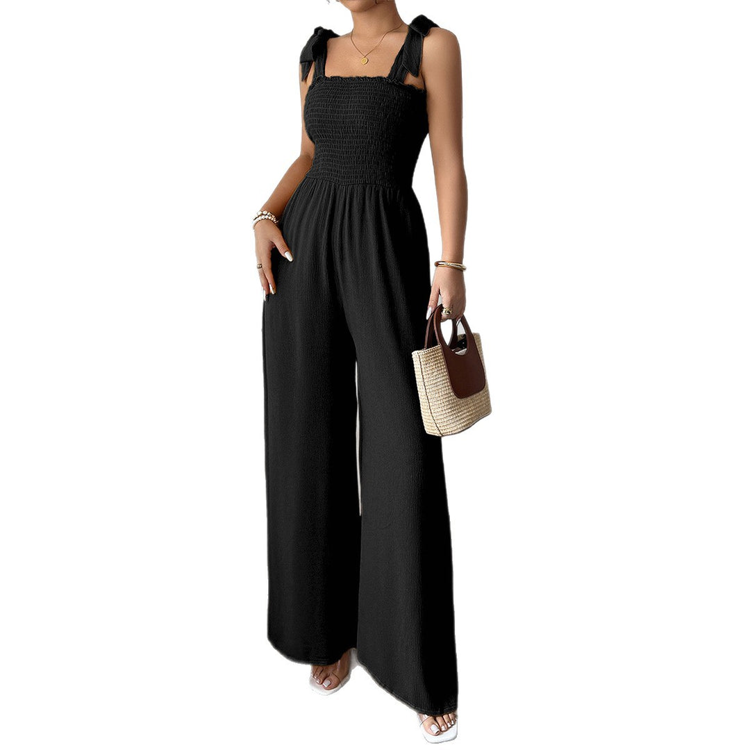 Damen Maxi-Kleid mit raffiniertem Rüschendesign und elastischem Oberteil EB