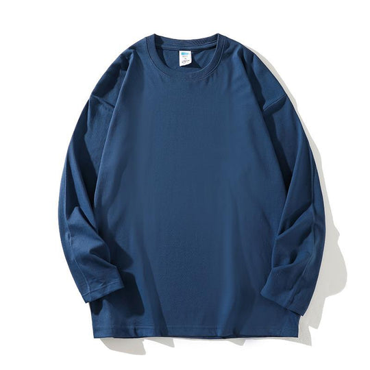 Damen vielseitiges Langarm-T-Shirt aus hochwertiger Baumwolle EB