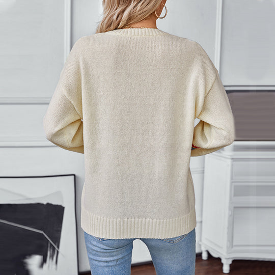 Damen gemusterter Pullover EB