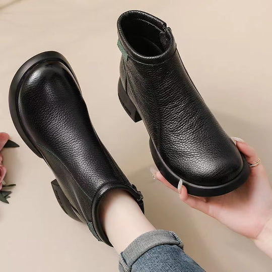 Damen Elegante und komfortable Ankle Boots mit praktischem Reißverschluss und trendigem Design EB