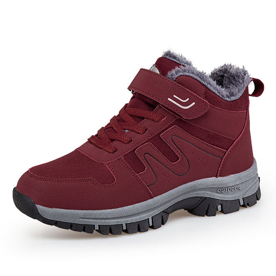 Damen Winterstiefel mit praktischem Klettverschluss und isolierender Innensohle EB