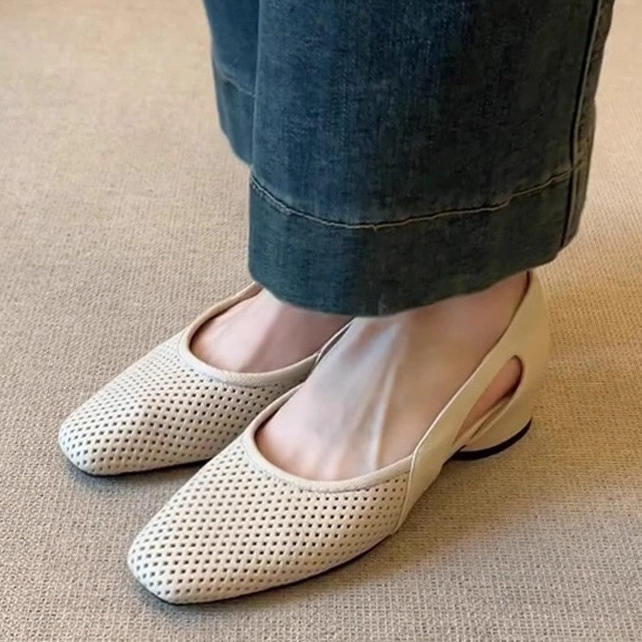 Damen elegante Ballerinas mit perforierter Oberseite und außergewöhnlichem Komfort EB