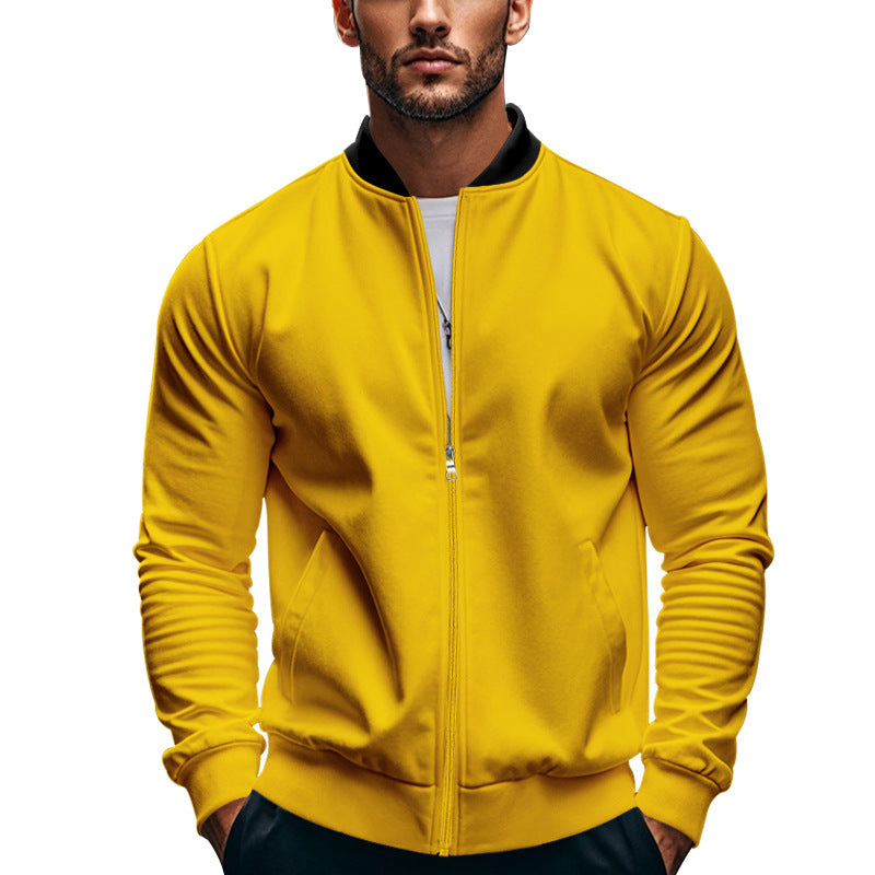 Herren Sportliche Bomberjacke mit hochschließendem Kragen und praktischen Taschen EB