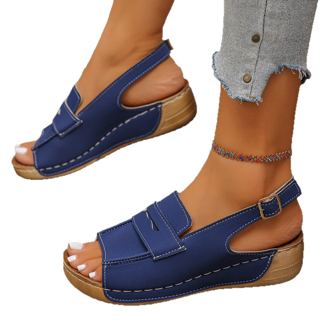 Damen Komfortable Sandalen mit verstellbarem Riemen EB