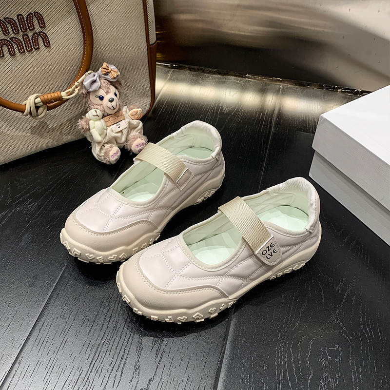 Damen Bequeme Sneaker mit elastischem Riemen und rutschfester Sohle EB
