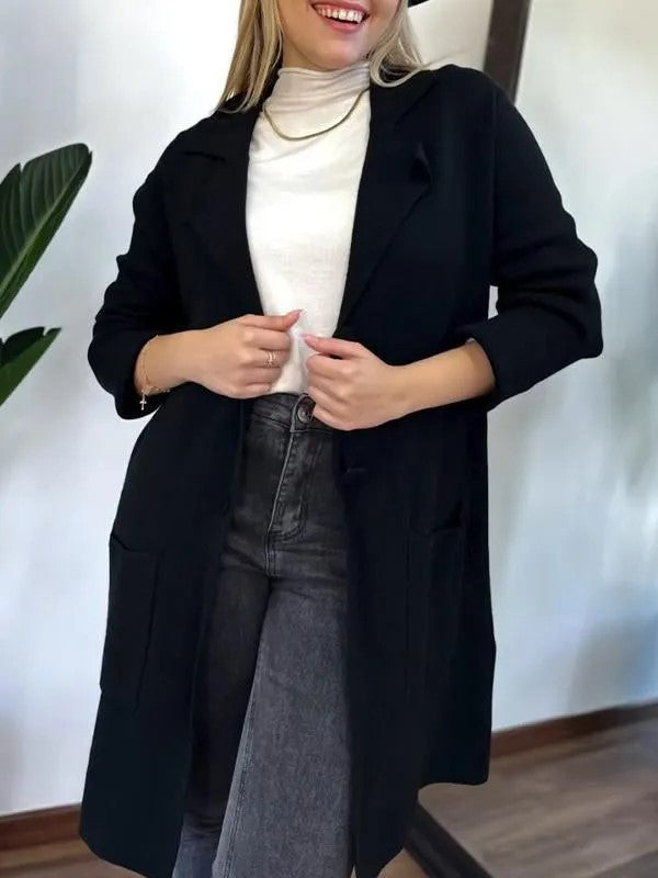 Damen Elegante und bequeme Übergangsjacke mit praktischen Taschen EB