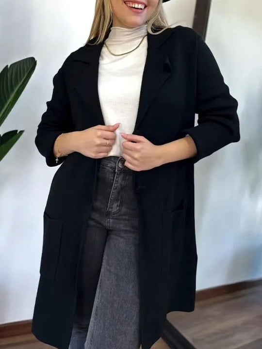 Damen Elegante und bequeme Übergangsjacke mit praktischen Taschen EB