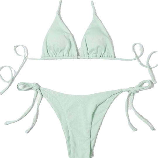 Damen Triangel-Bikini mit raffinierter Rüschung EB