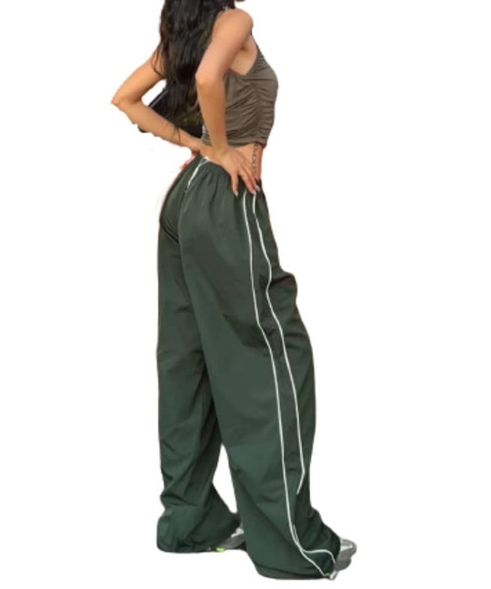 Damen Sportliche High-Waist Freizehhosen EB