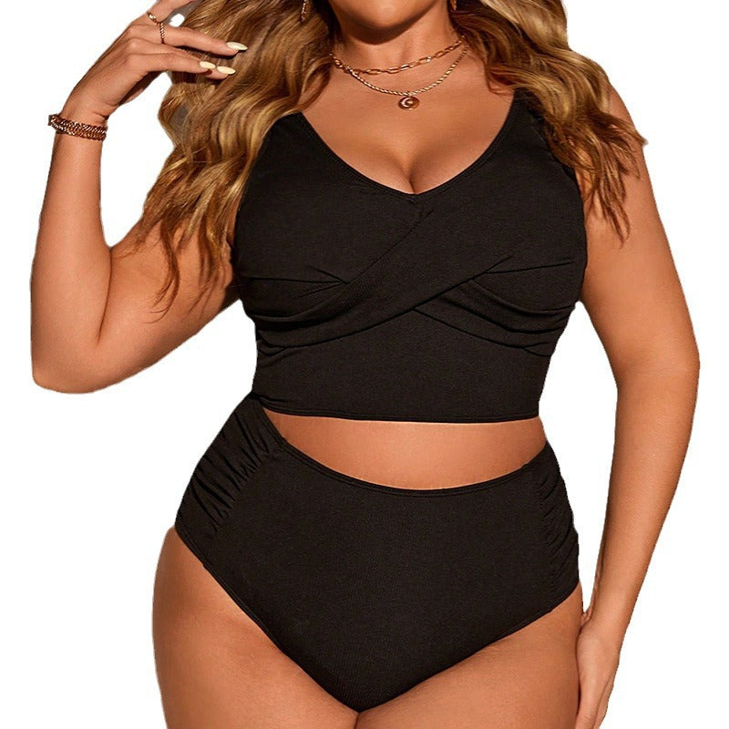 Damen sportliches Crop-Top und Shorts Set EB