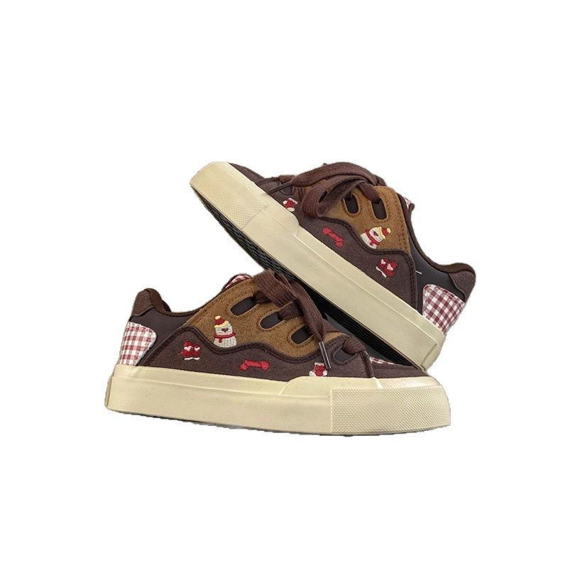 Damen Sportliche Sneaker im lässigen Karomuster mit modernem Design EB