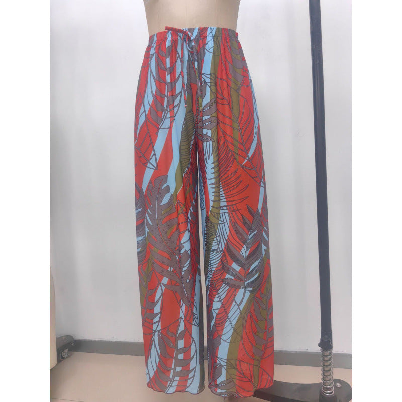 Damen Strandhose mit modischem Zebra-Muster EB