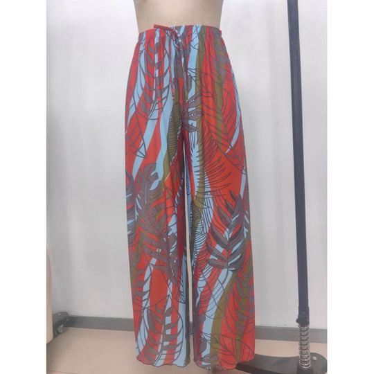Damen Strandhose mit modischem Zebra-Muster EB