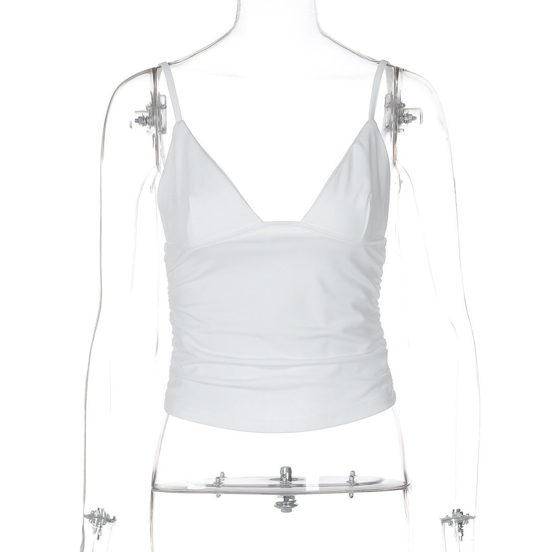 Damen Crop-Top mit asymmetrischem Schnitt und figurbetonter Silhouette EB