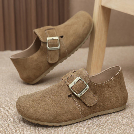 Damen bequeme Slipper mit verstellbarem Riemen EB