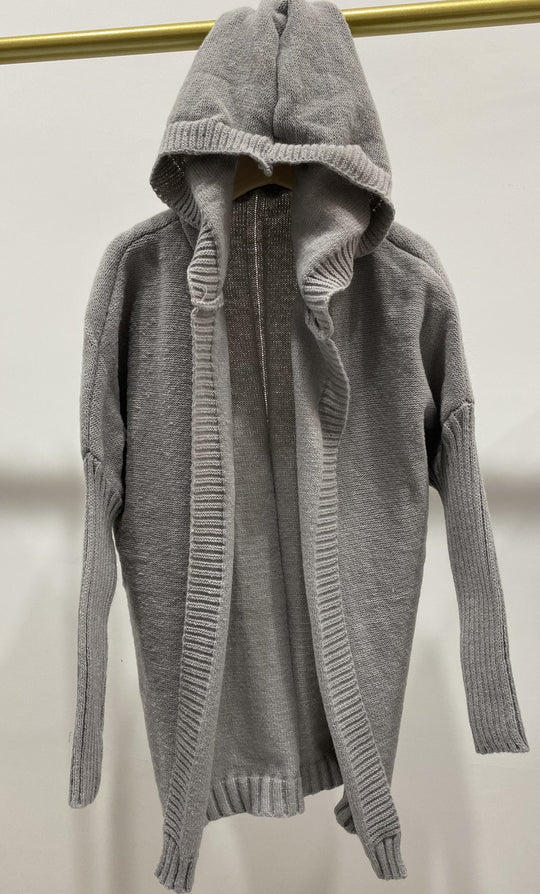Damen Lässiger Strickpullover mit offener Front und feiner Struktur EB