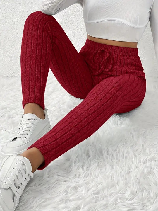 Damen Gefütterte Sweatpants mit Rippstruktur EB