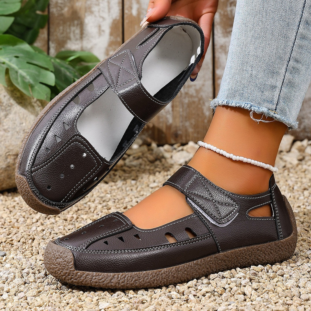 Damen Atmungsaktive Sandalen mit verstellbarem Klettverschluss und rutschfester Sohle EB
