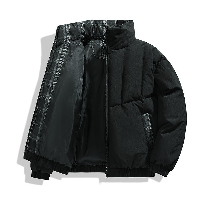 Herren isolierte Steppjacke mit hohen Kragen und praktischen Taschen EB
