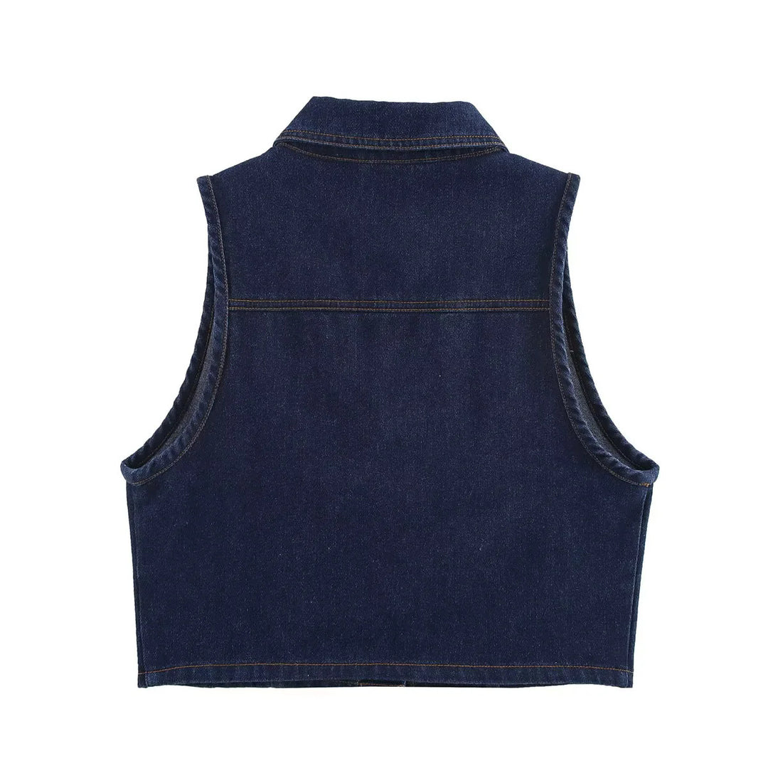 Damen weit geschnittene Jeanshose mit Bindegürtel und eleganter Silhouette EB