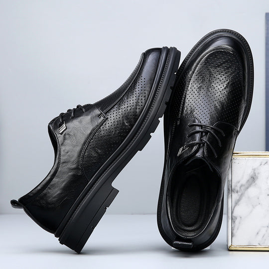 Herren Elegante Schnürschuhe mit rutschfester Sohle und atmungsaktivem Obermaterial EB