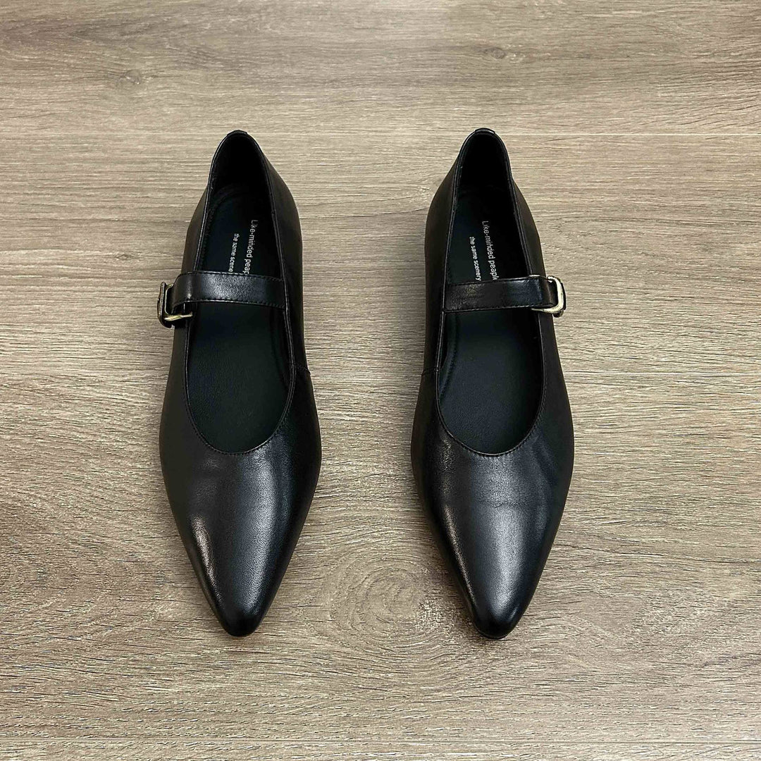 Damen elegante Ballerinas mit modischem Riemen und stilvollem Design EB