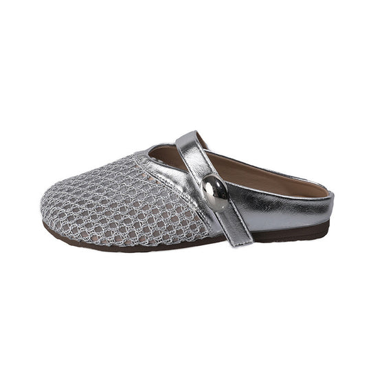 Damen Elegante und bequeme Hausschuhe mit modischem Netzdesign EB
