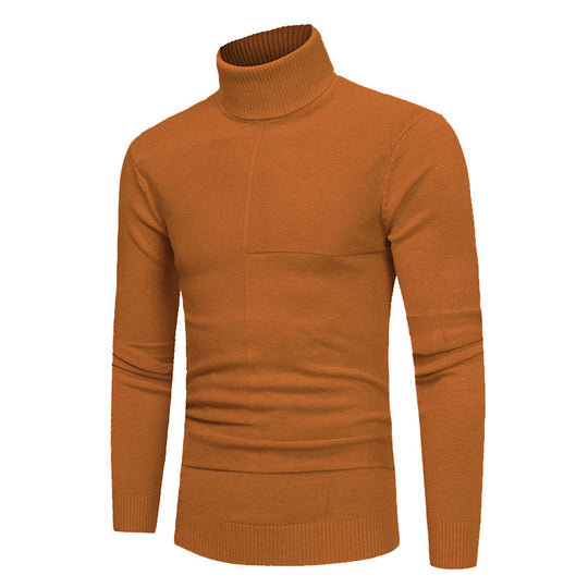 Herren Hochwertiger Rollkragenpullover aus weichem Strick EB