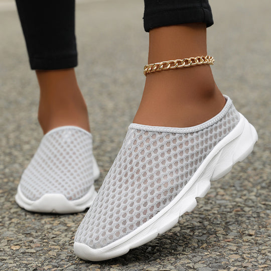 Damen Atmungsaktive Slip-On Sport-Schuhe mit flexiblem Netzdesign EB